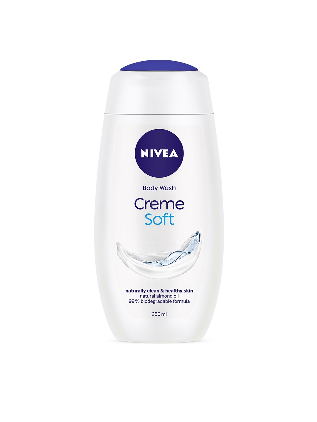 

Nivea Creme Soft Shower Cream Soft Naturally Clean & Healthy Skin Natural Almond Oil 250ml, White