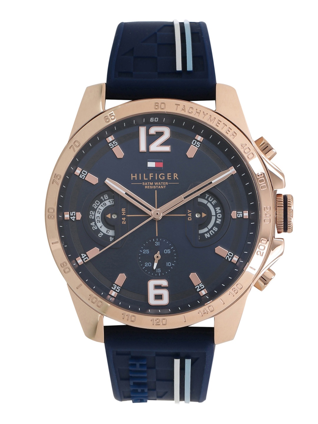 

Tommy Hilfiger Men Blue & Gold-Toned Analogue Watch TH1791474