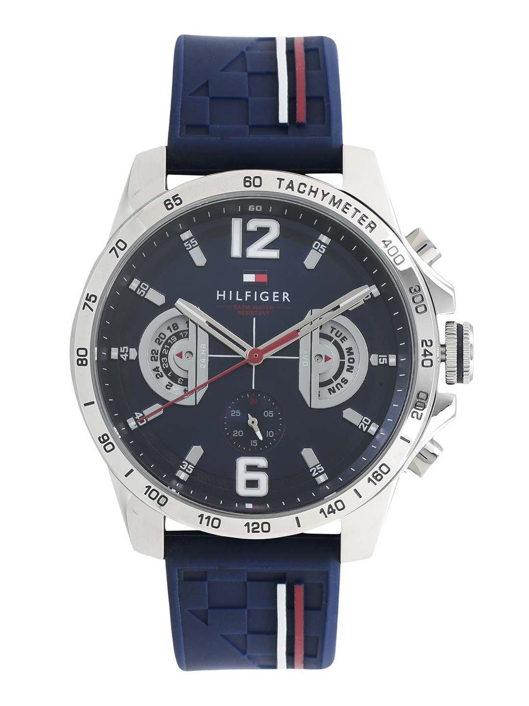 

Tommy Hilfiger Men Blue & Silver-Toned Analogue Watch TH1791476