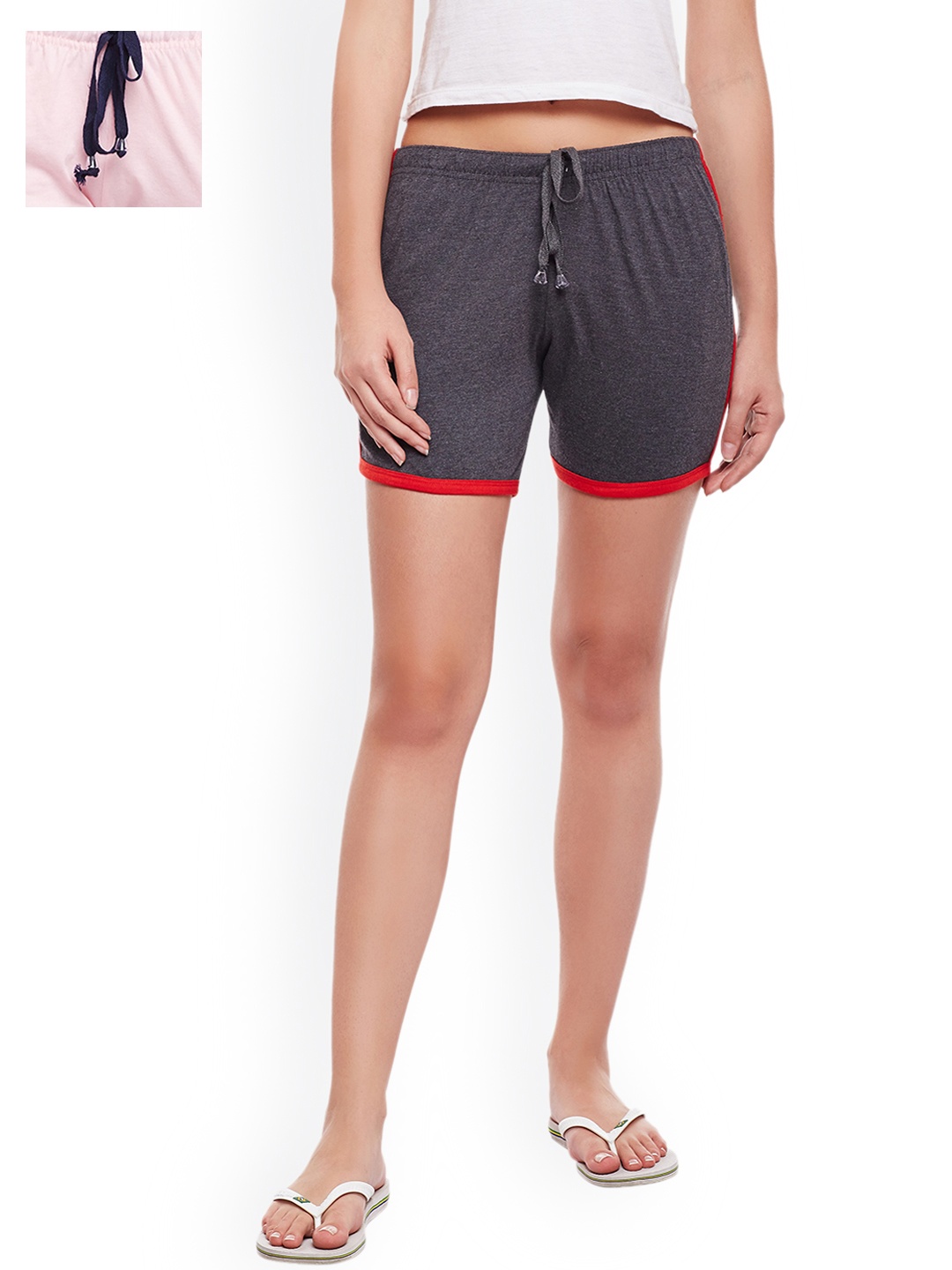 

MACK JONNEY Pack Of 2 Lounge Shorts F7_ANTHRA_, Grey