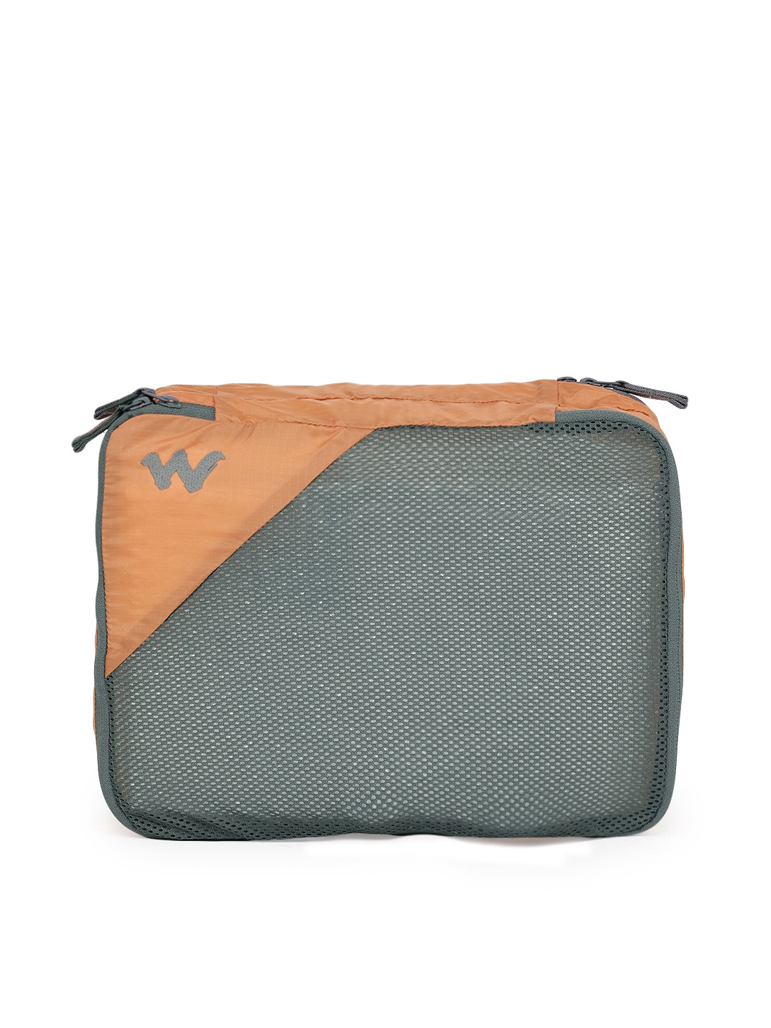 

Wildcraft Unisex Orange & Grey 2 Compartment Travel Cube