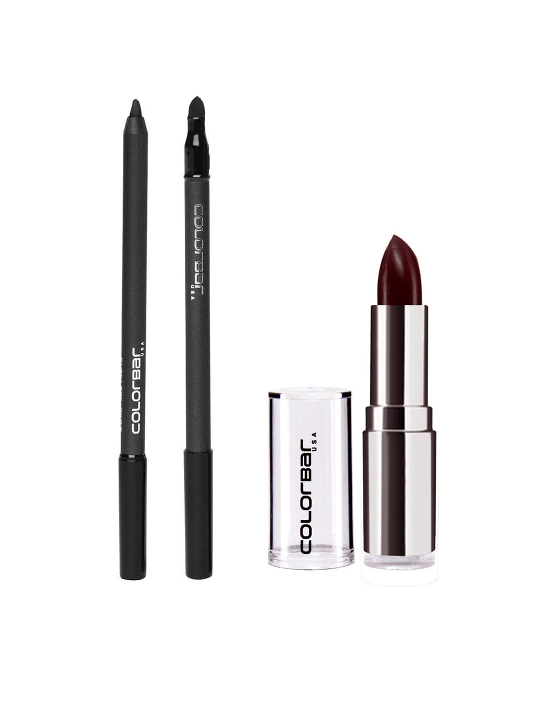 

Colorbar Women Set of Kajal & Lipstick, Black