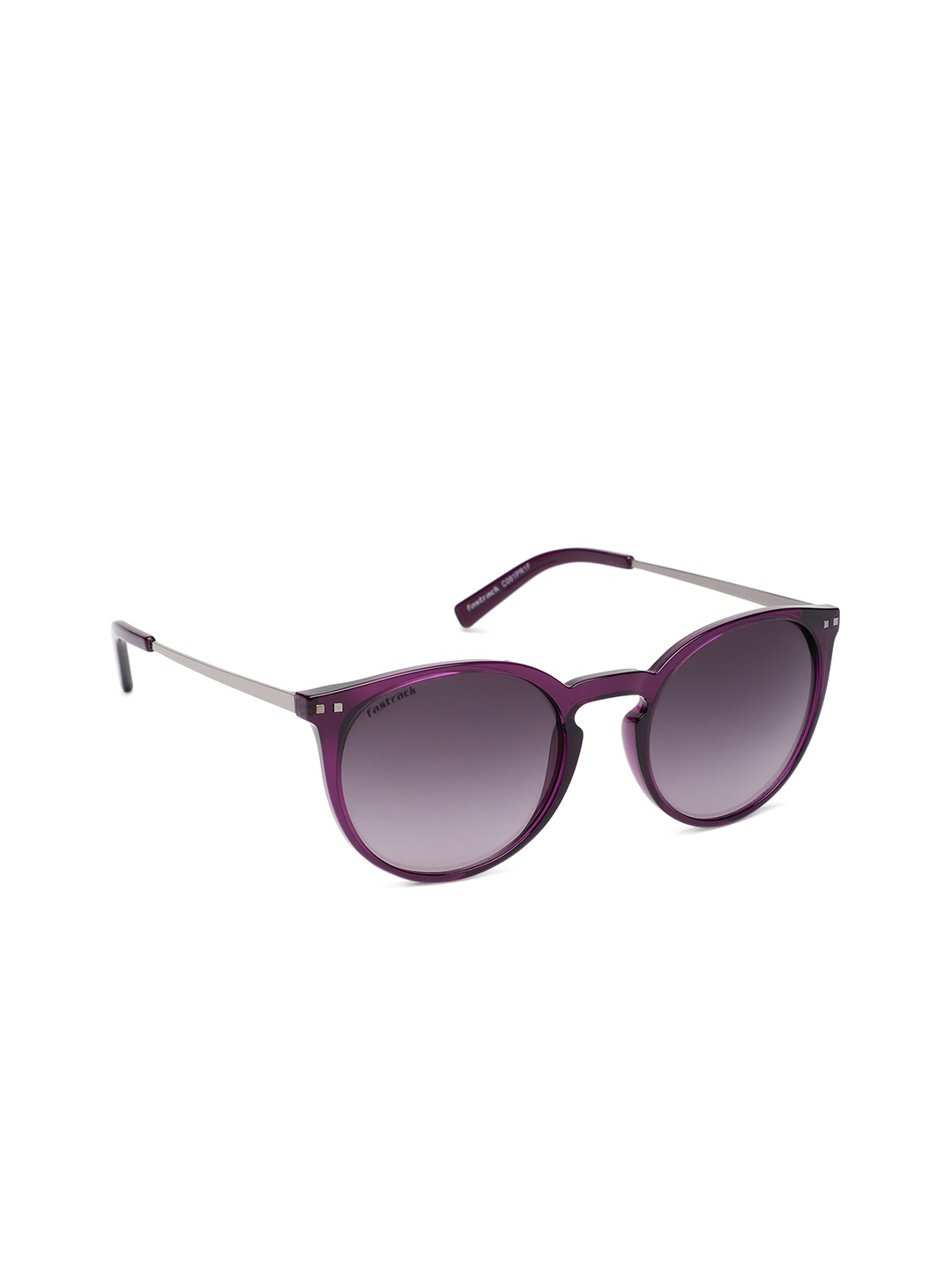 

Fastrack Women Mirrored Oval Sunglasses NBC091PR1F, Grey