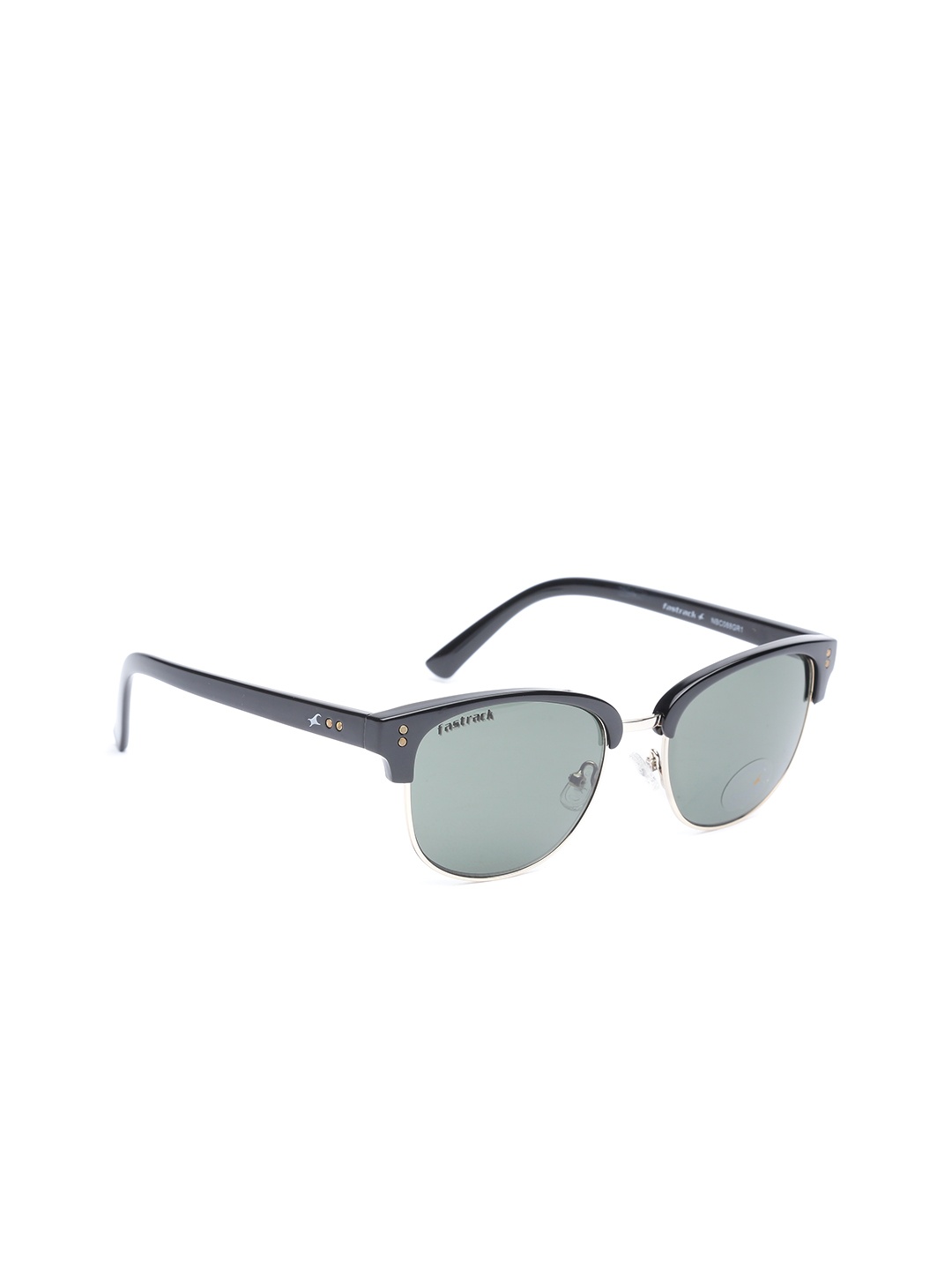 

Fastrack Men Browline Sunglasses NBC088GR1, Green