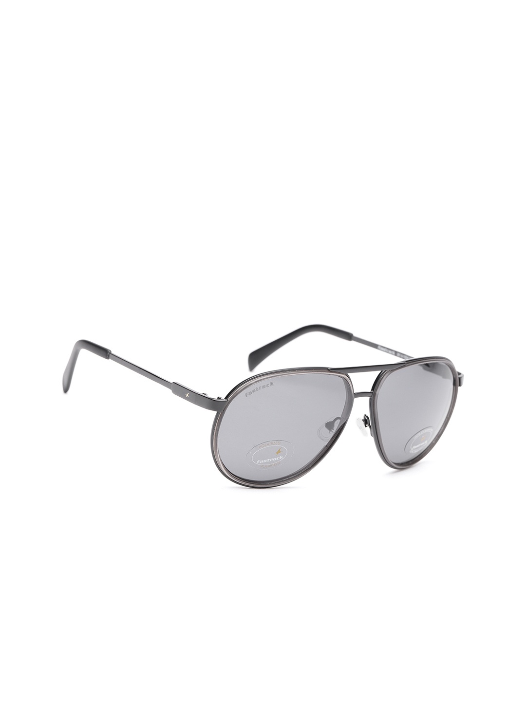 

Fastrack Men Oval Sunglasses NBM141BK1P, Grey