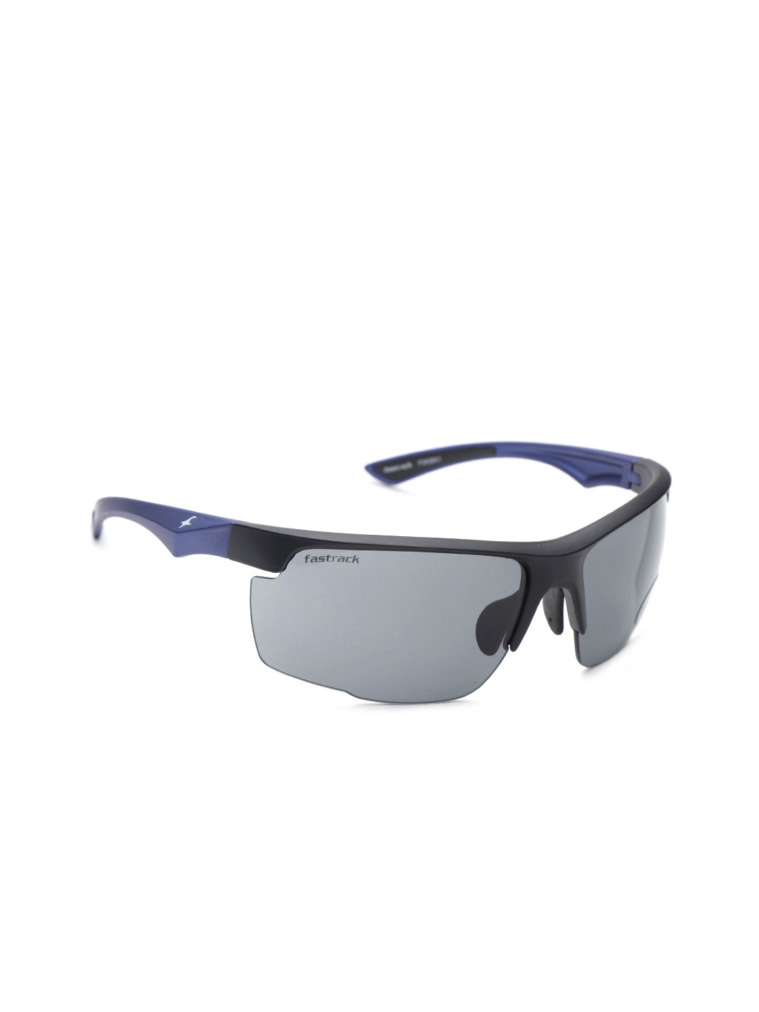 

Fastrack Men Half Rim Sports Sunglasses NBP385BK1, Blue