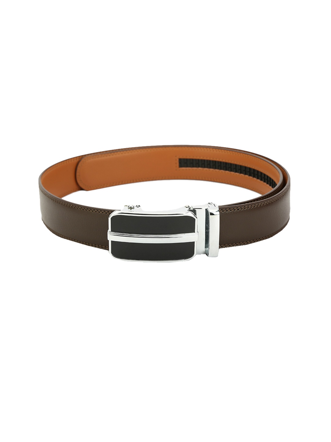 

Pacific Gold Men Brown Solid Belt