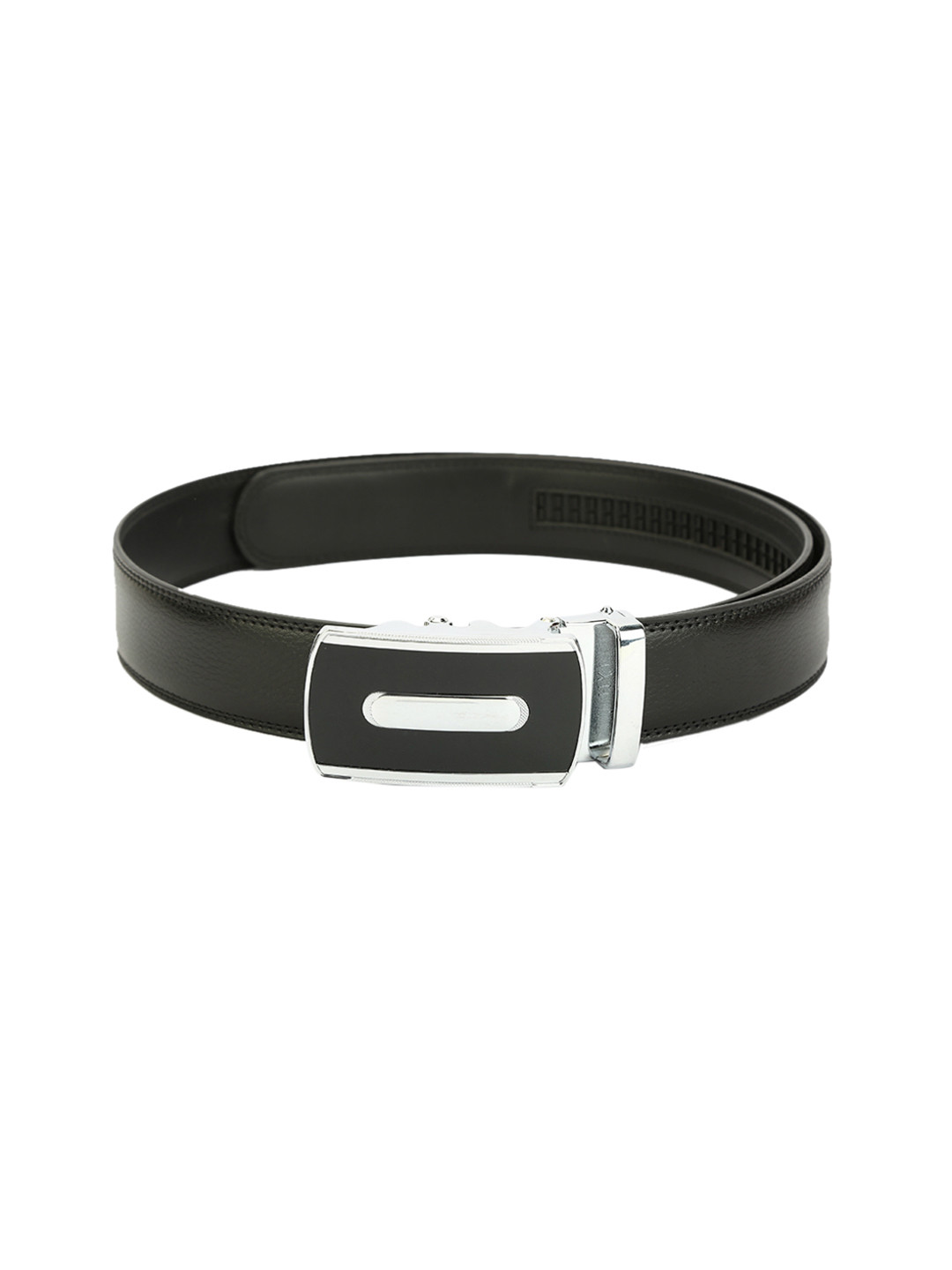 

Pacific Gold Men Black Solid Belt