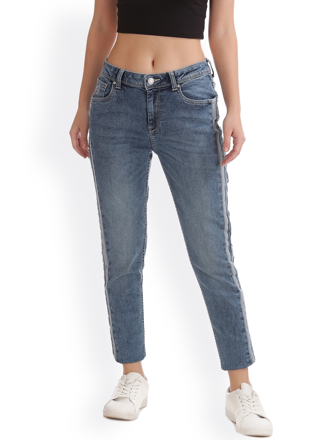 

Flying Machine Women Blue Skinny Fit Mid-Rise Clean Look Stretchable Jeans