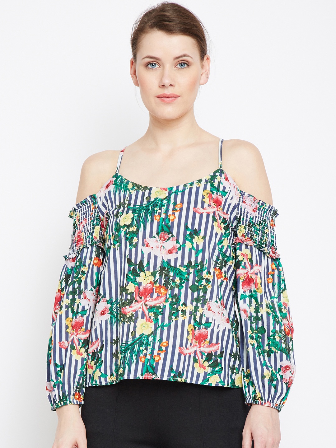 

Oxolloxo Women Multicoloured Printed Top, Multi