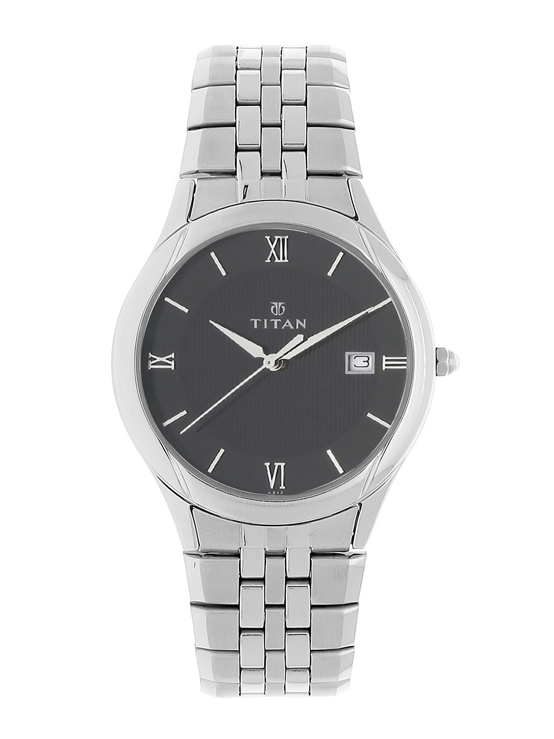 

Titan Steel Men Black Analogue watch NL1494SM02