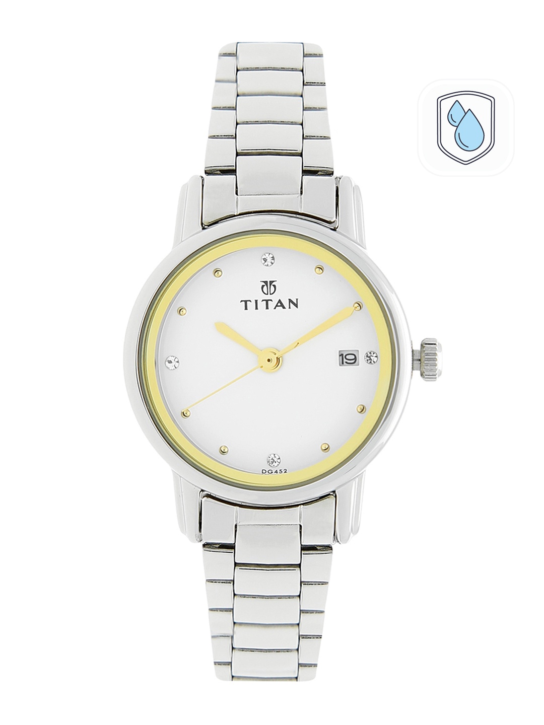 

Titan Women White & Silver-Toned Analogue Watch NK2572SM01