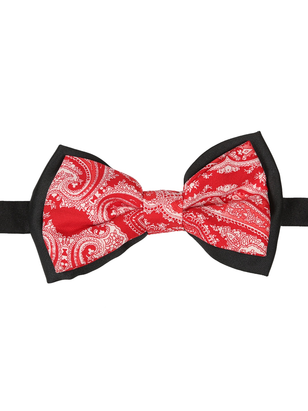 

Tossido Red Printed Bow Tie