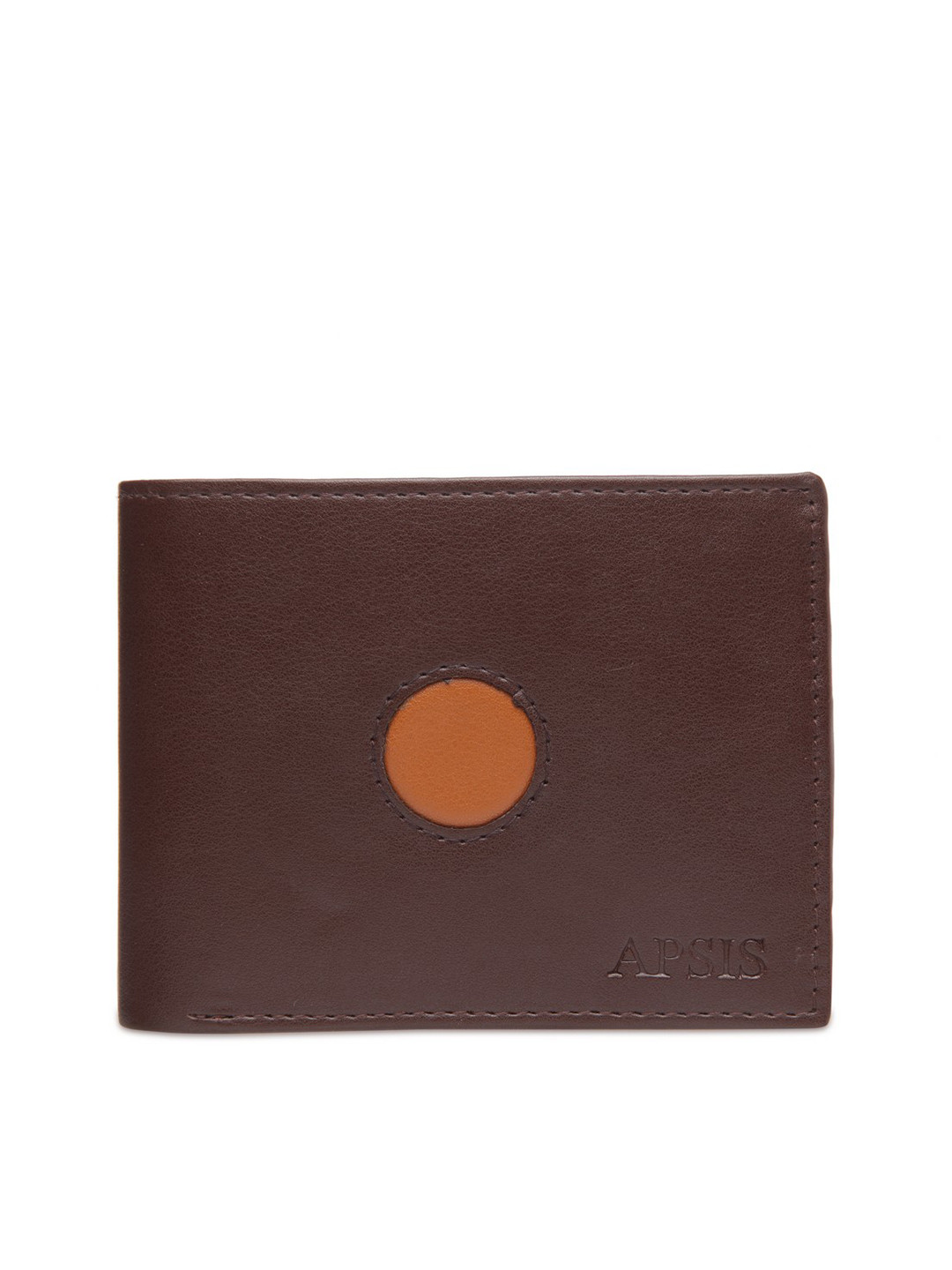 

Apsis Men Brown Solid Two Fold Wallet