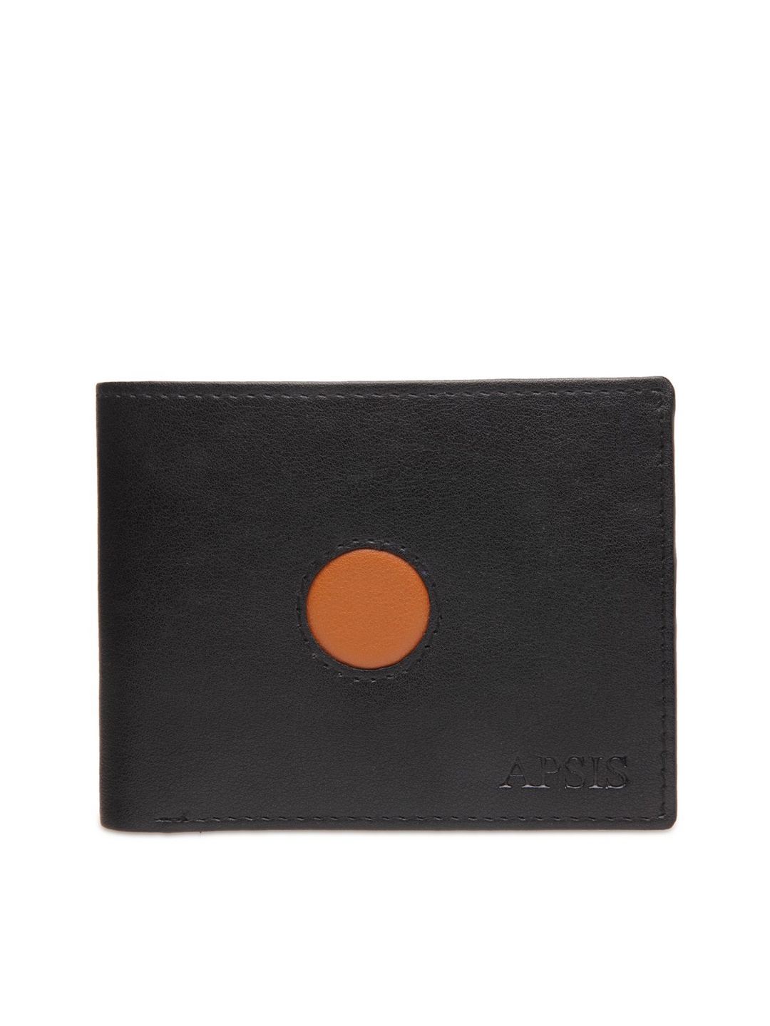 

Apsis Men Black Solid Two Fold Wallet