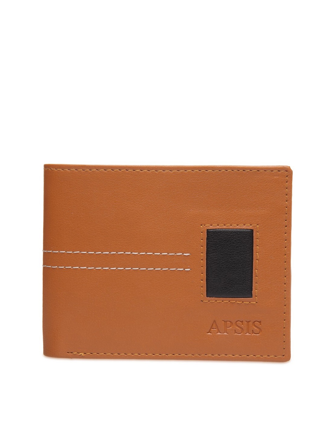 

Apsis Men Tan Solid Two Fold Wallet