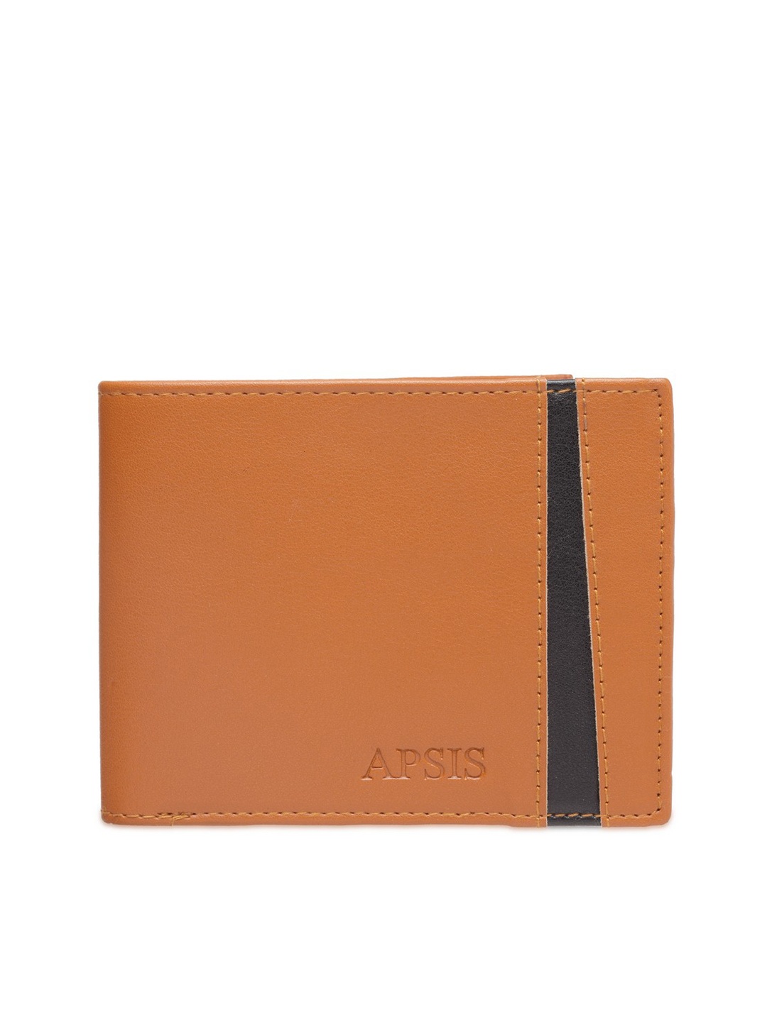 

Apsis Men Tan Solid Two Fold Wallet