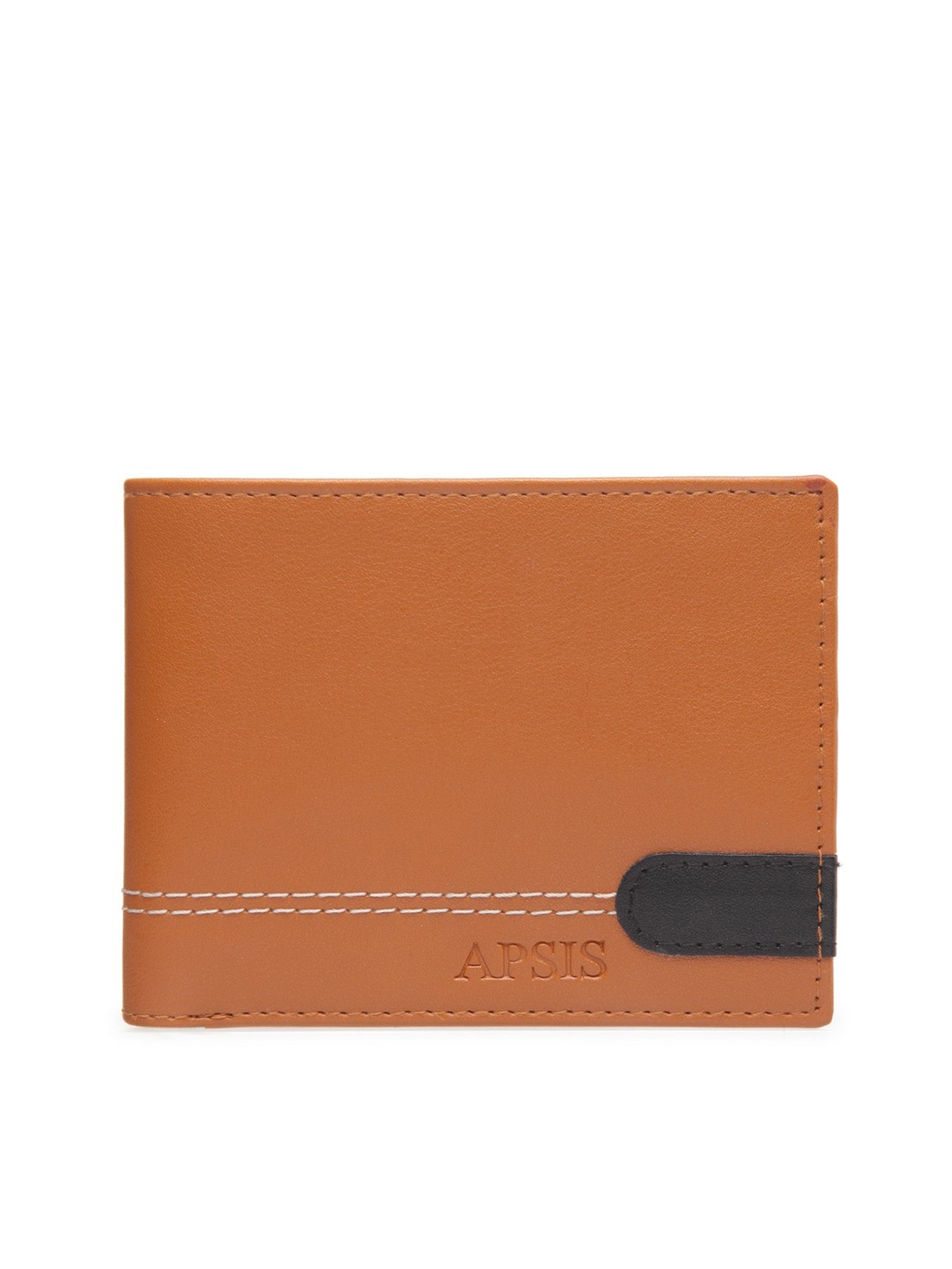 

Apsis Men Tan Solid Two Fold Wallet