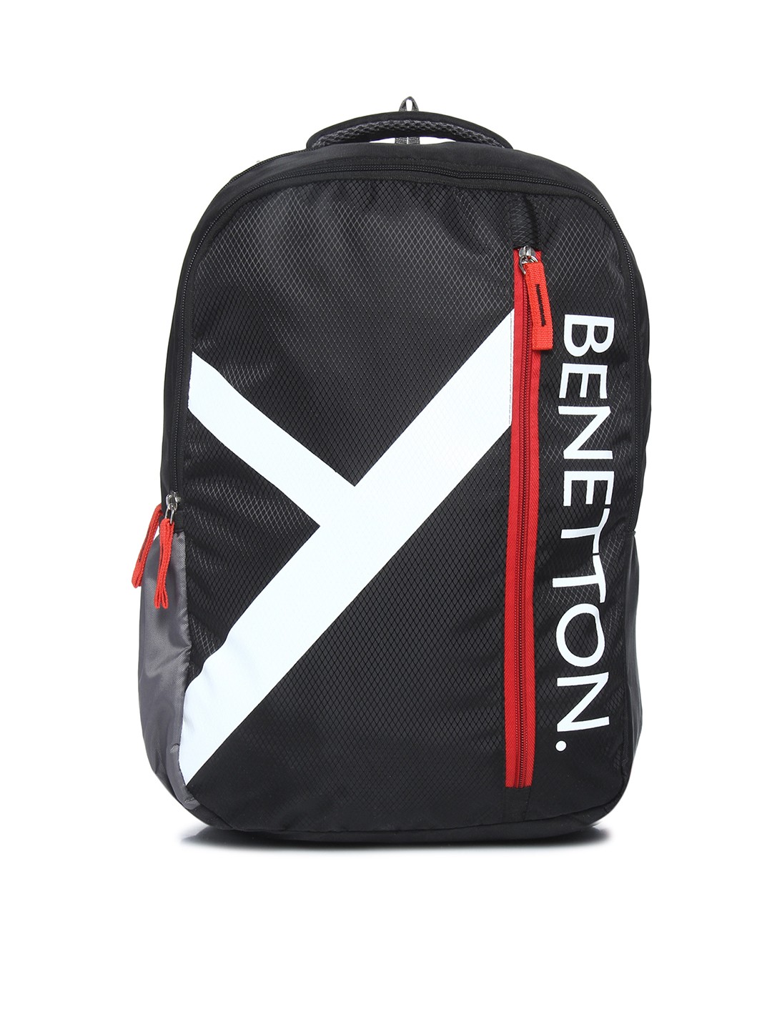 

United Colors of Benetton Unisex Black Graphic Backpack