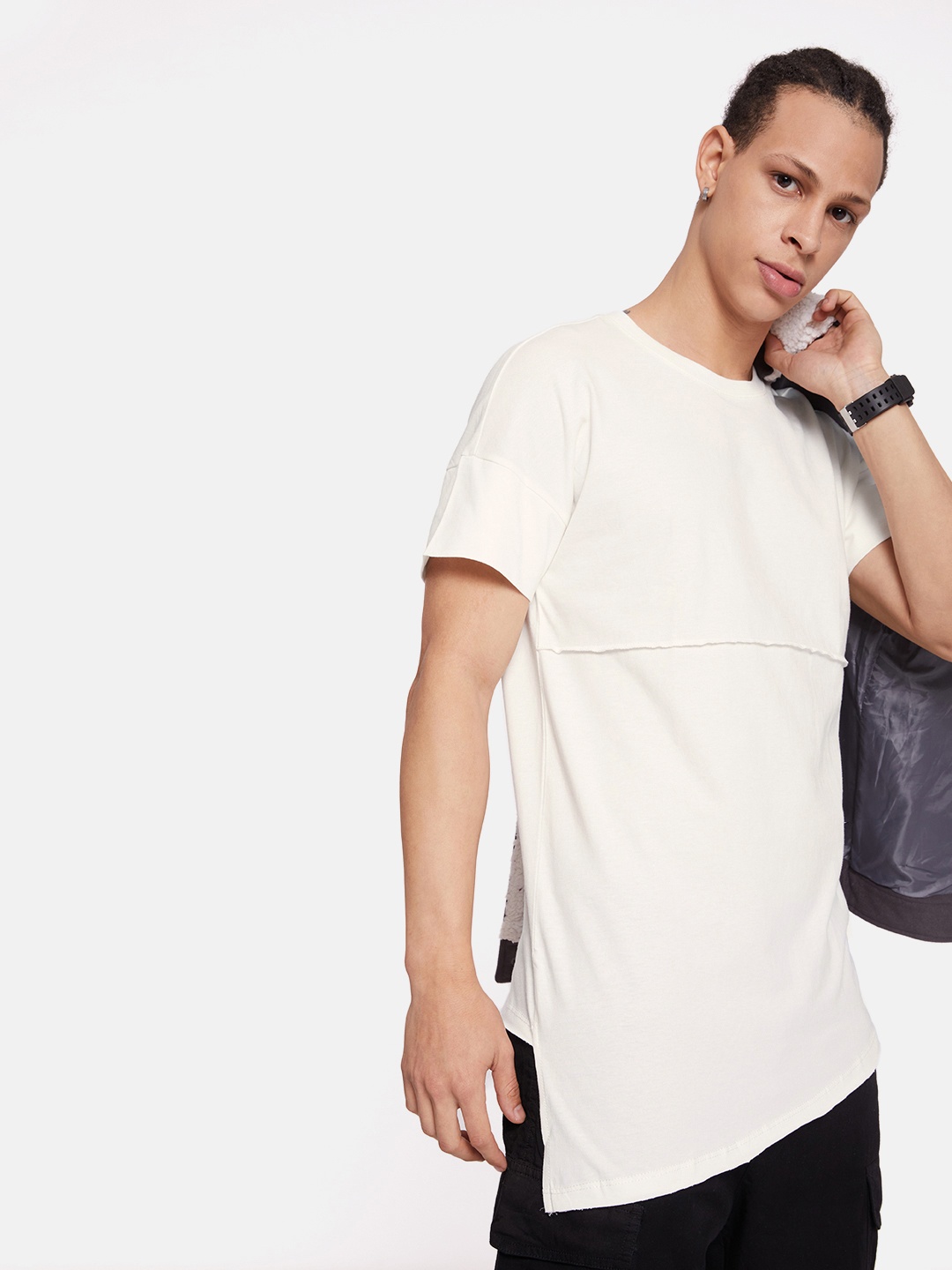 

The Roadster Life Co. Round Neck Pure Cotton T-shirt, White