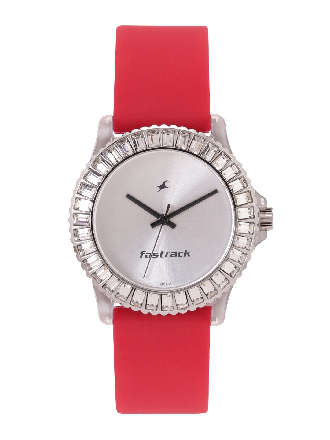 

Fastrack Women Embellished Analogue Watch NK9827PP08-Silver-6546661