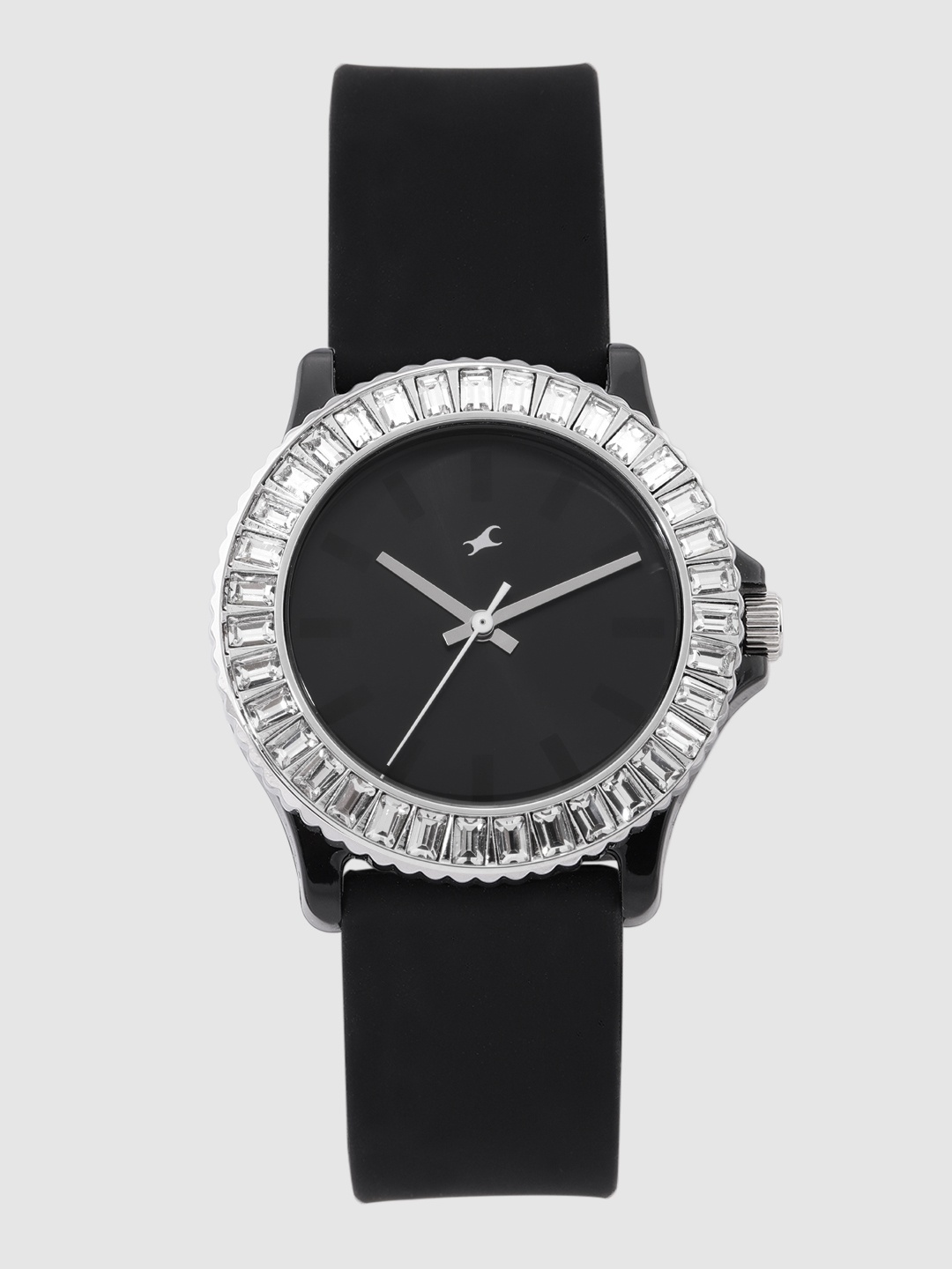 

Fastrack Women Black Embellished Analogue Watch NL9827PP02