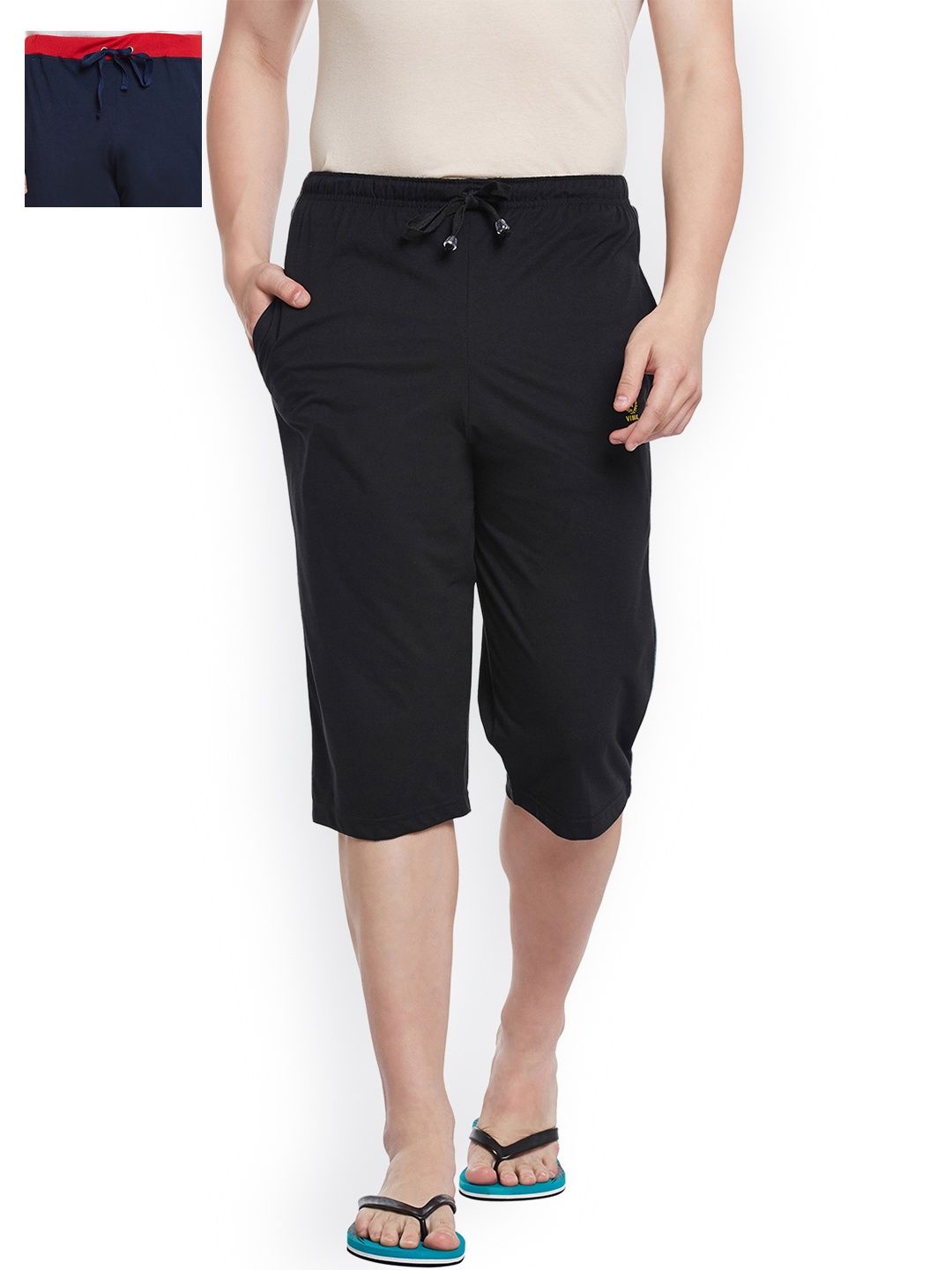 

MACK JONNEY Men Set of 2 Lounge Shorts C1B_C9N_02, Black