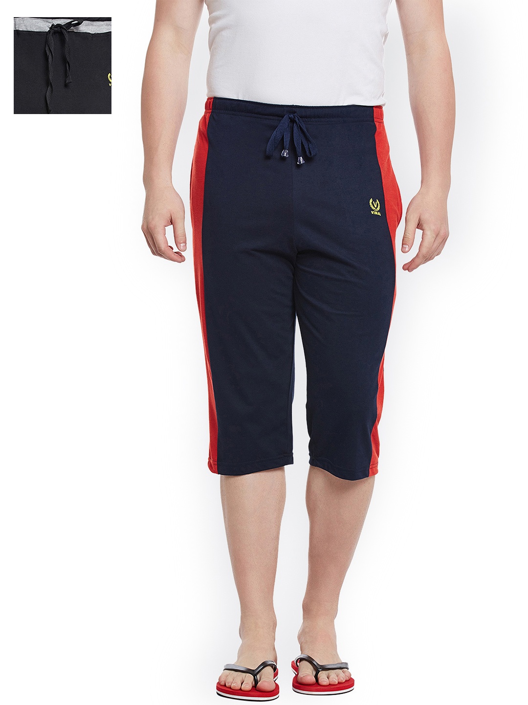 

MACK JONNEY Men Pack of 2 Lounge Shorts C8B_C7N_02, Black