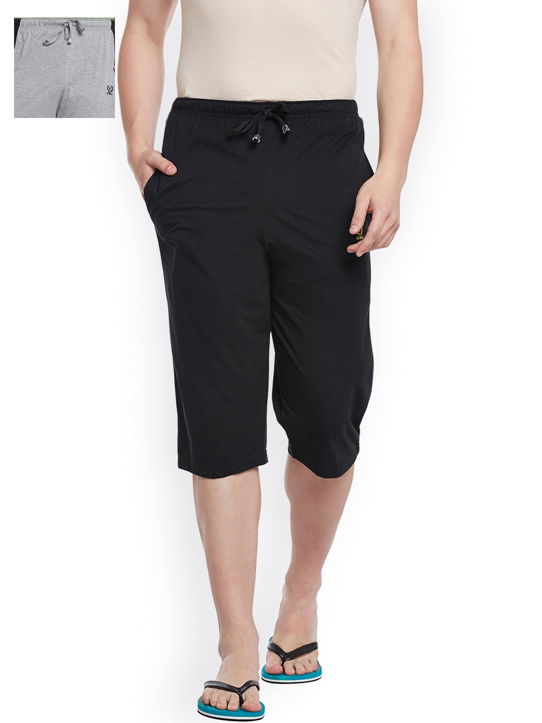 

MACK JONNEY Men Set of 2 Lounge Shorts C1PU_C9W_02, Black