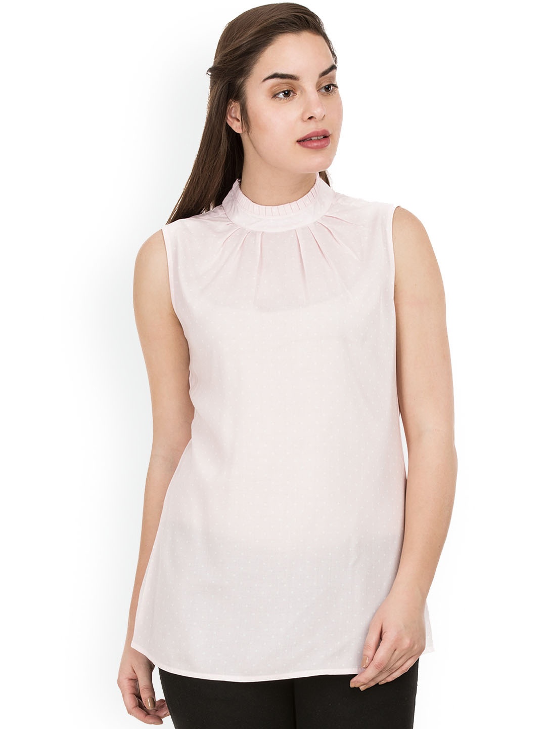 

IDK Women Pink Solid Top