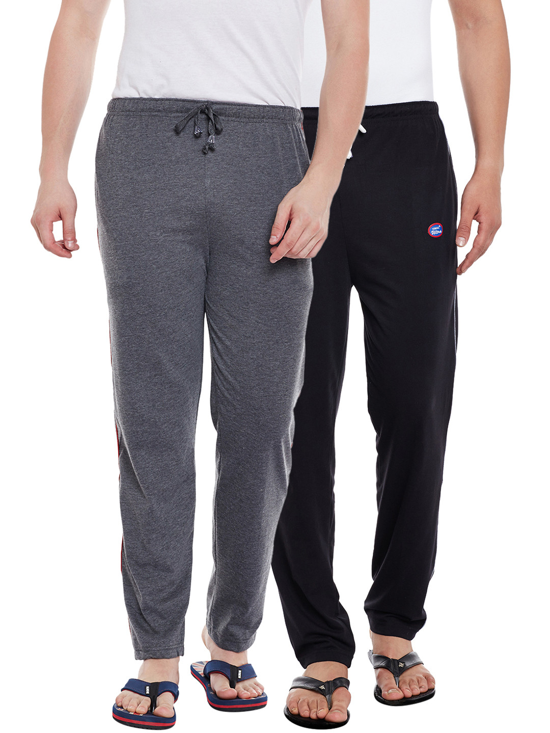 

VIMAL JONNEY Men Pack Of 2 Track Pants D1A_D1B_02, Grey