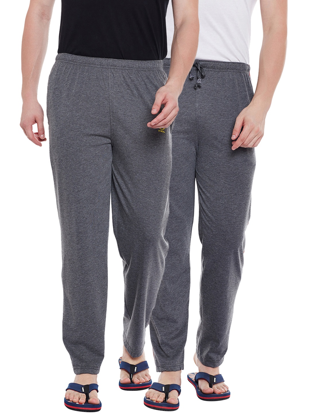 

VIMAL JONNEY Men Pack Of 2 Track Pants D1A_D10A_02, Grey