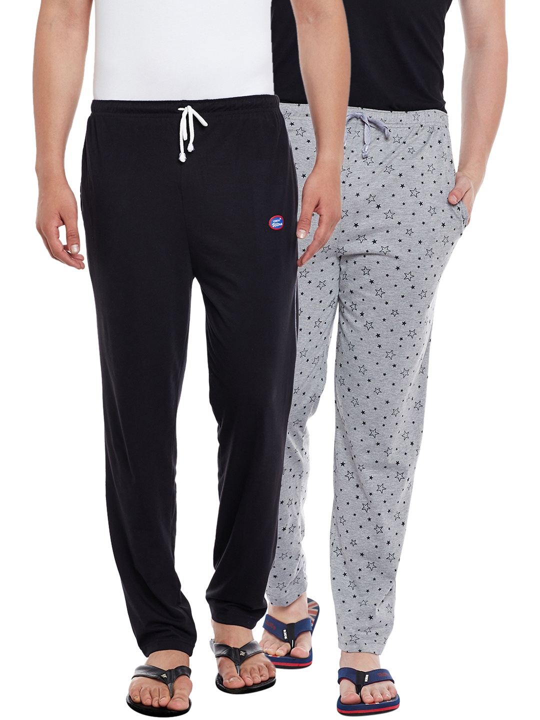 

VIMAL JONNEY Men Pack Of 2 Track Pants D1B_D1PRT1M_002, Black