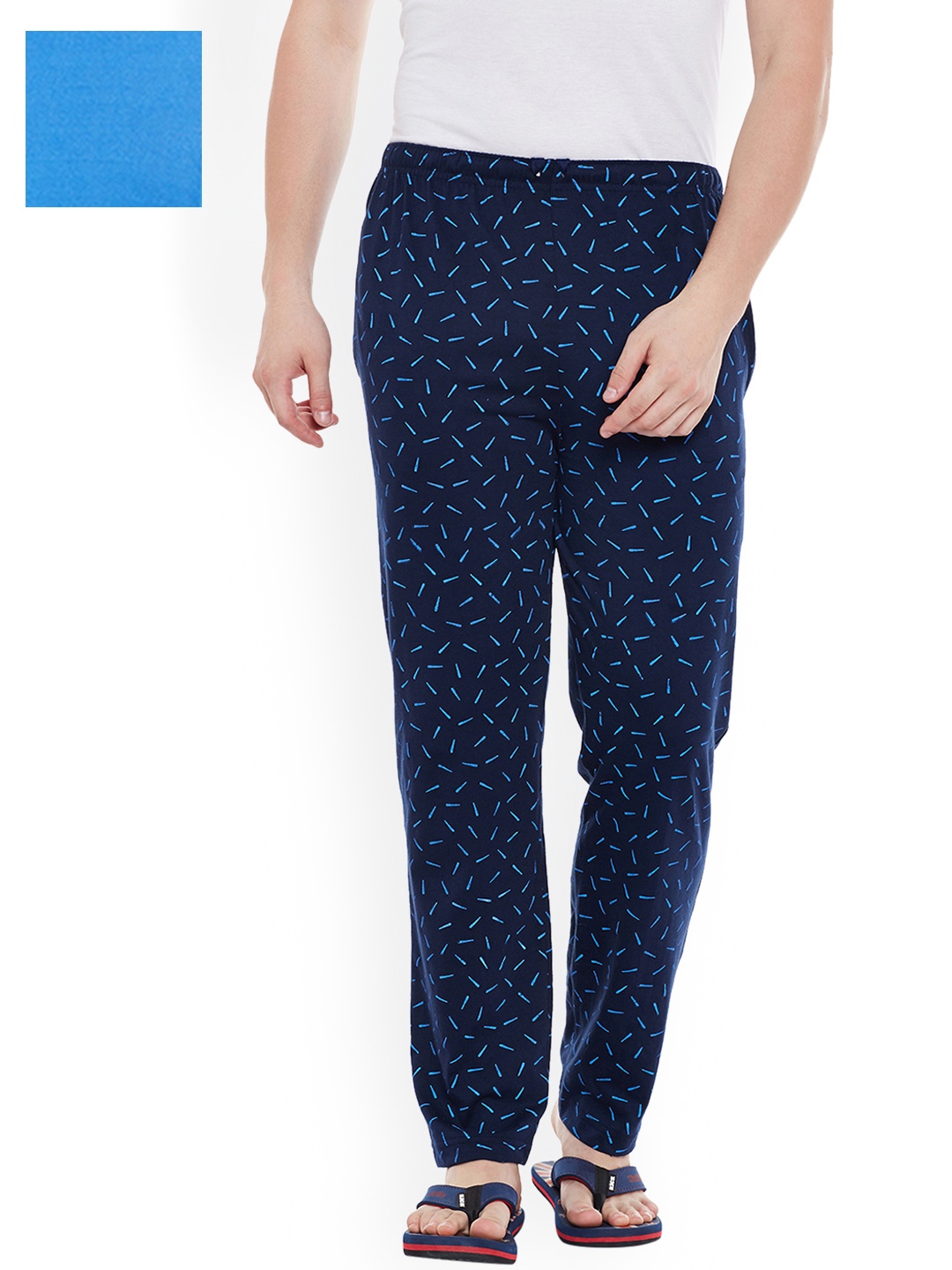 

VIMAL JONNEY Men Pack of 2 Lounge Pants D6SKYD1PRT3N_02, Turquoise blue