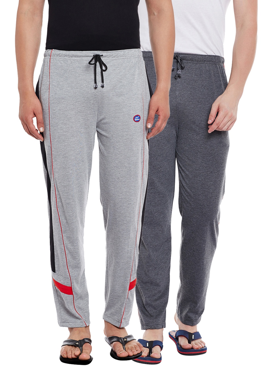 

VIMAL JONNEY Men Pack Of 2 Track Pants D1A_D7M_02, Grey