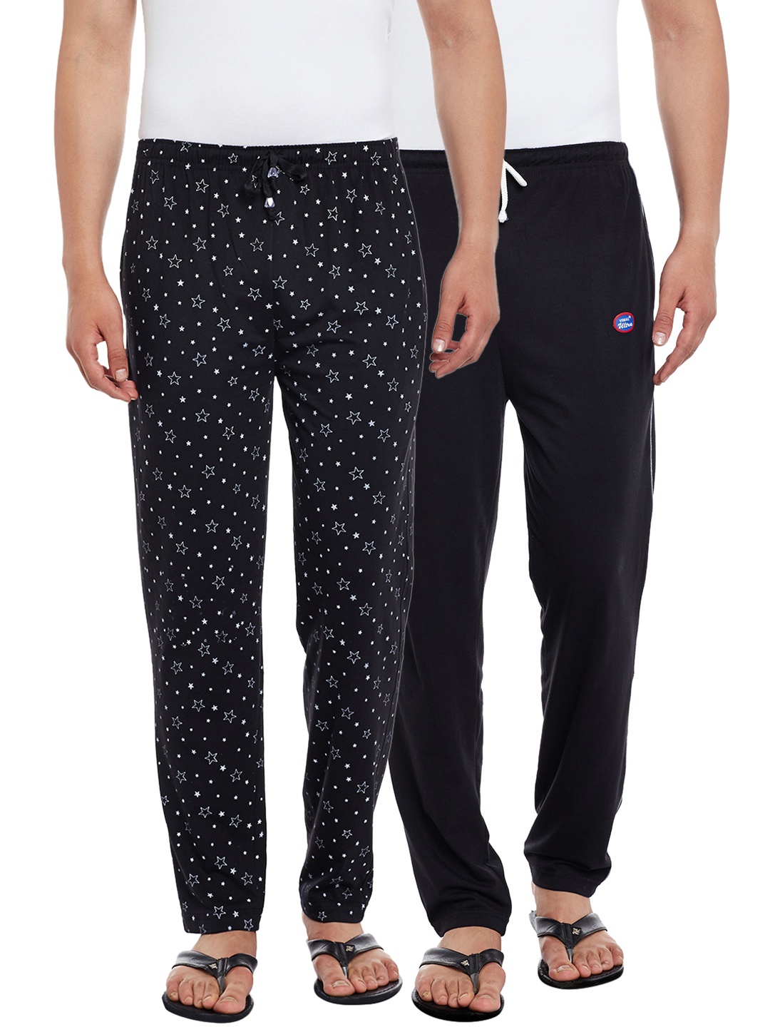 

VIMAL JONNEY Men Pack Of 2 Track Pants D1B_D1PRT1B_002, Black