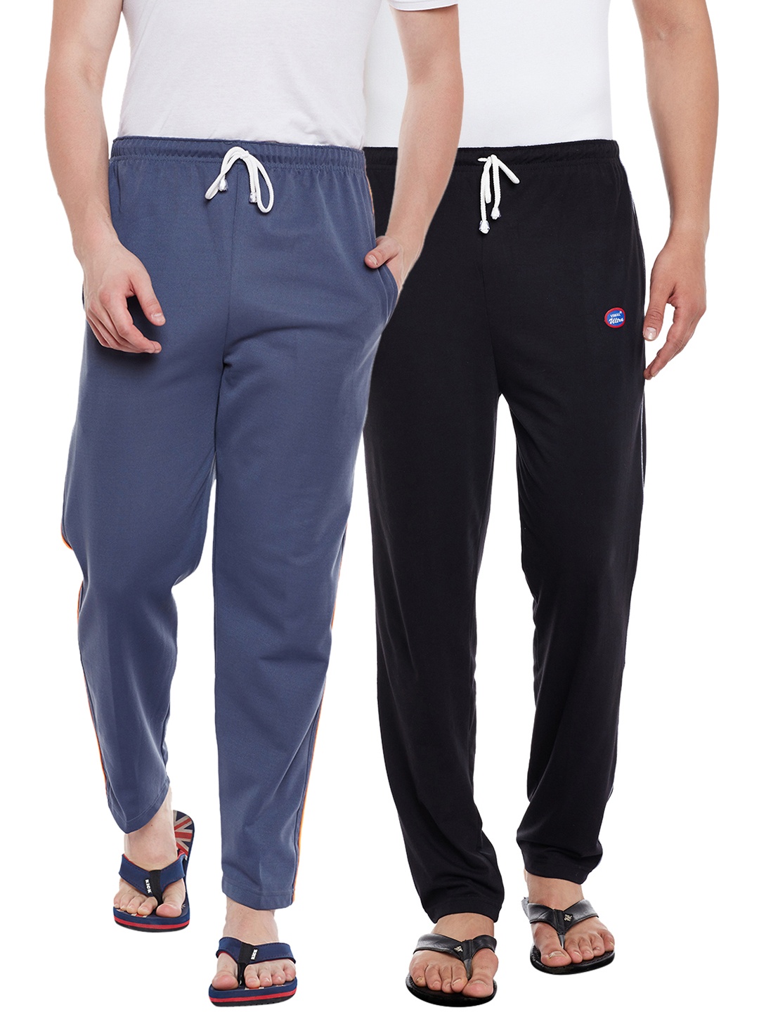 

VIMAL JONNEY Men Pack Of 2 Track Pants D1B_D6LGRAY_002, Black