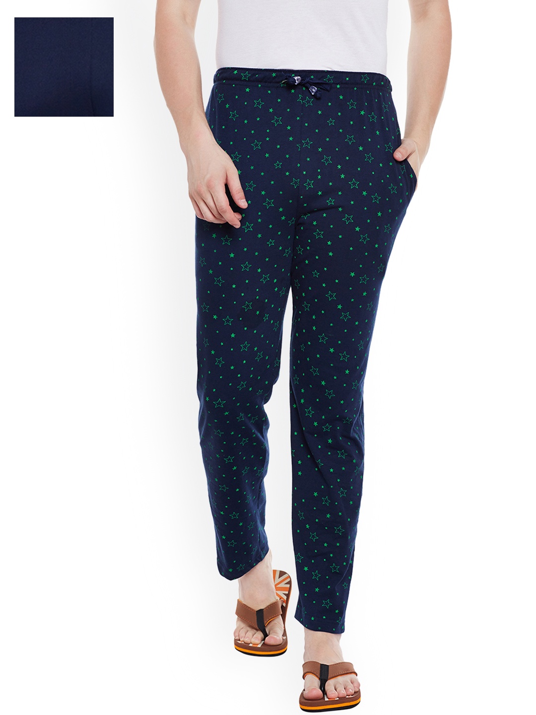 

VIMAL JONNEY Men Pack of 2 Lounge Pants D6ND1PRT1N_02, Navy blue