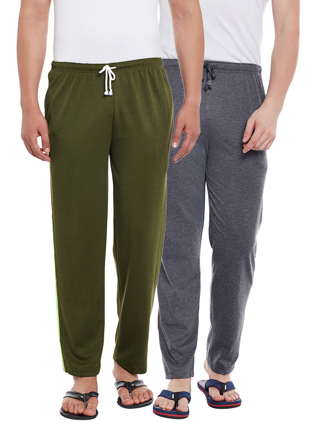 

VIMAL JONNEY Men Pack Of 2 Track Pants D1A_D6OLV_002, Grey