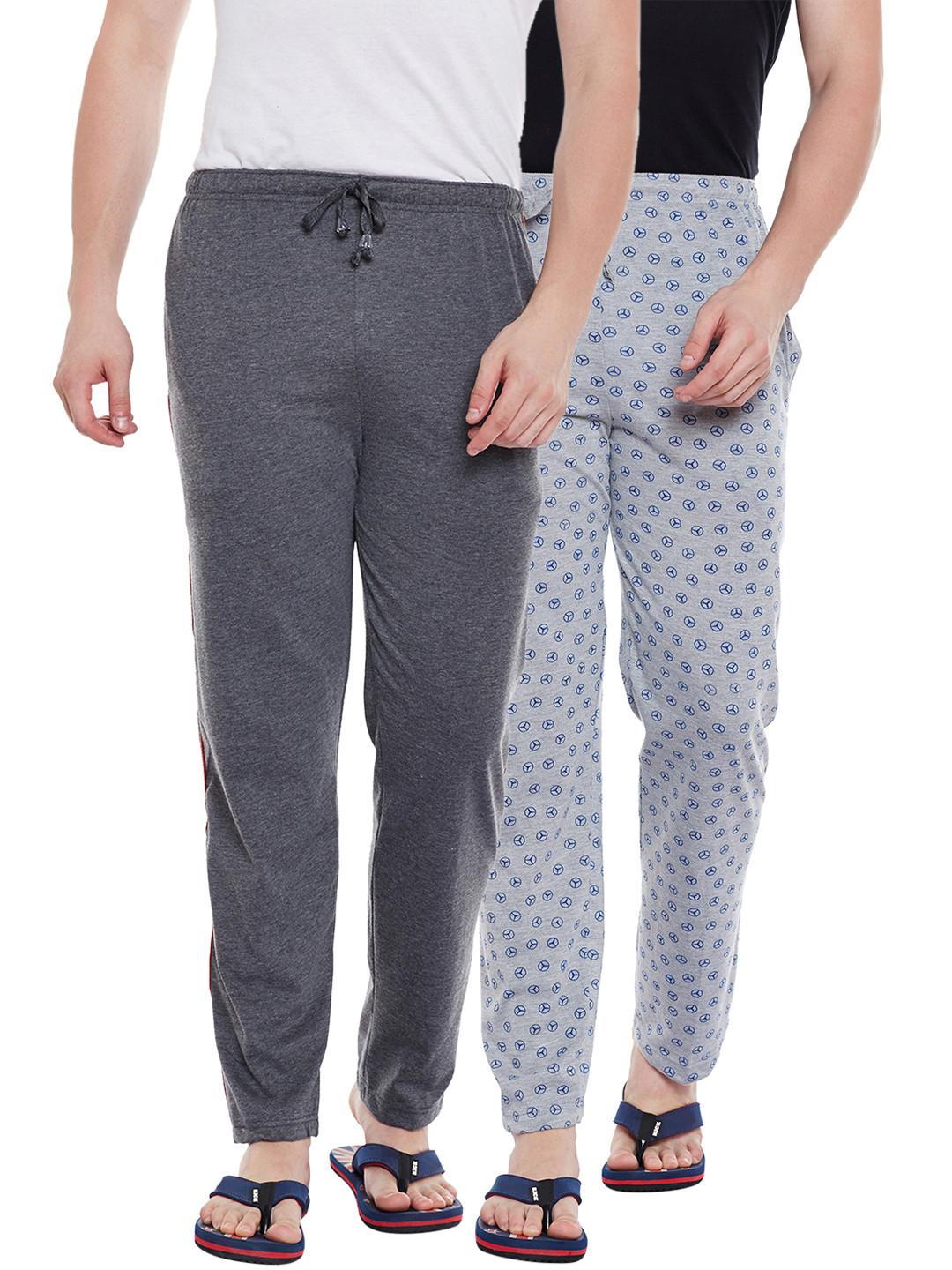 

VIMAL JONNEY Men Pack Of 2 Track Pants D1A_D1PRT4M_002, Grey