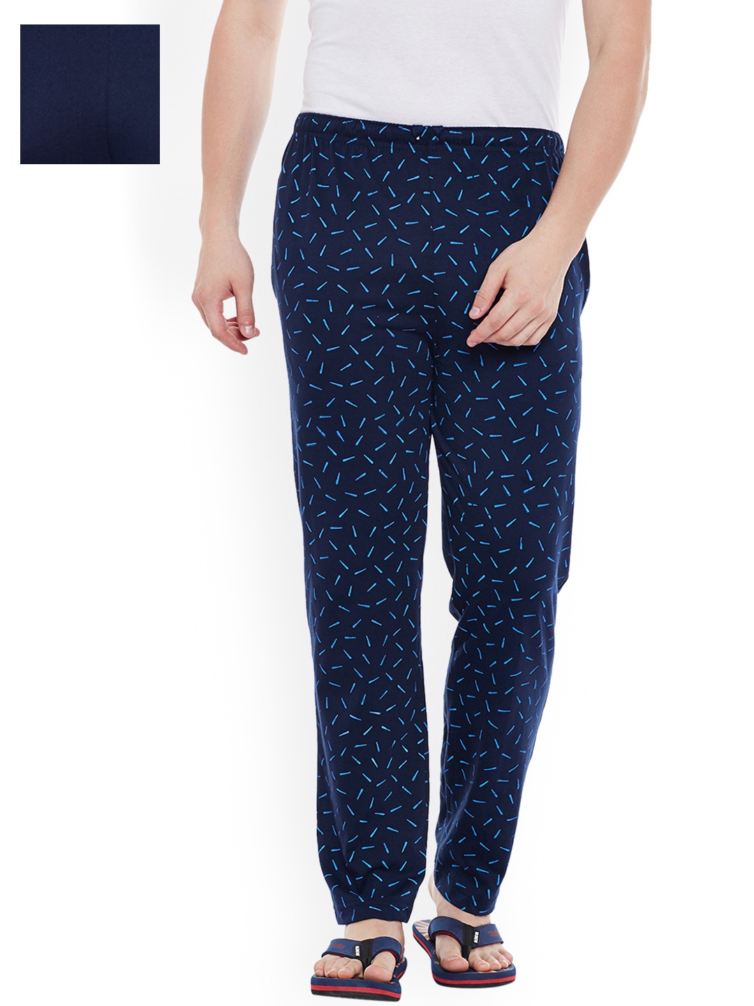 

VIMAL JONNEY Men Pack of 2 Lounge Pants D6ND1PRT3N_02, Navy blue