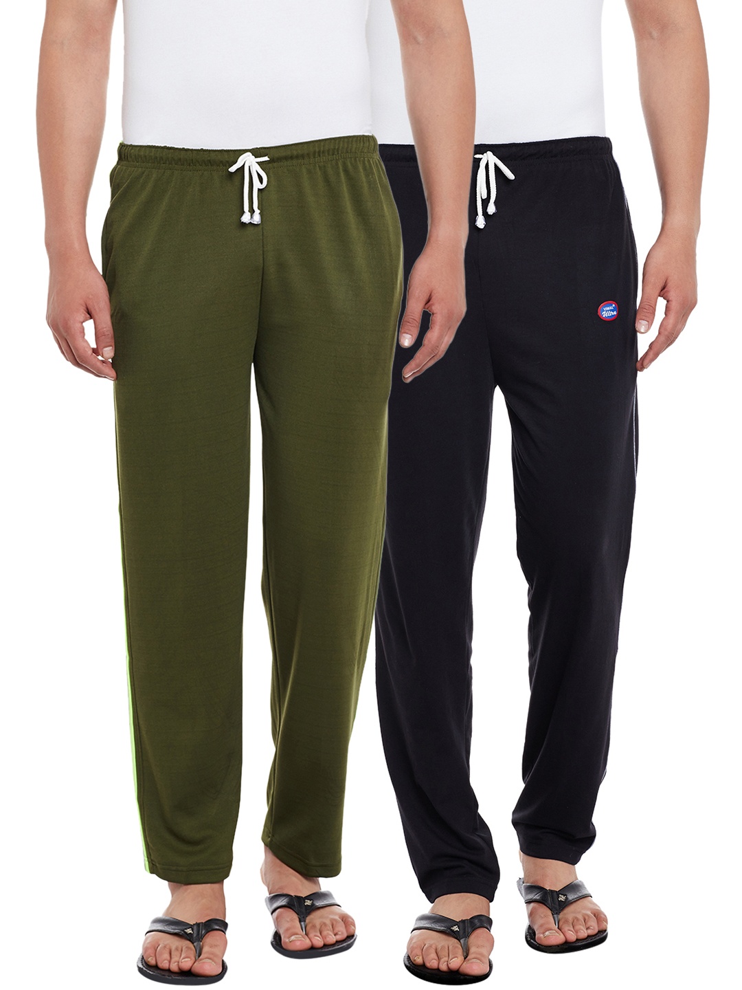 

VIMAL JONNEY Men Pack Of 2 Track Pants D1B_D6OLV_002, Black