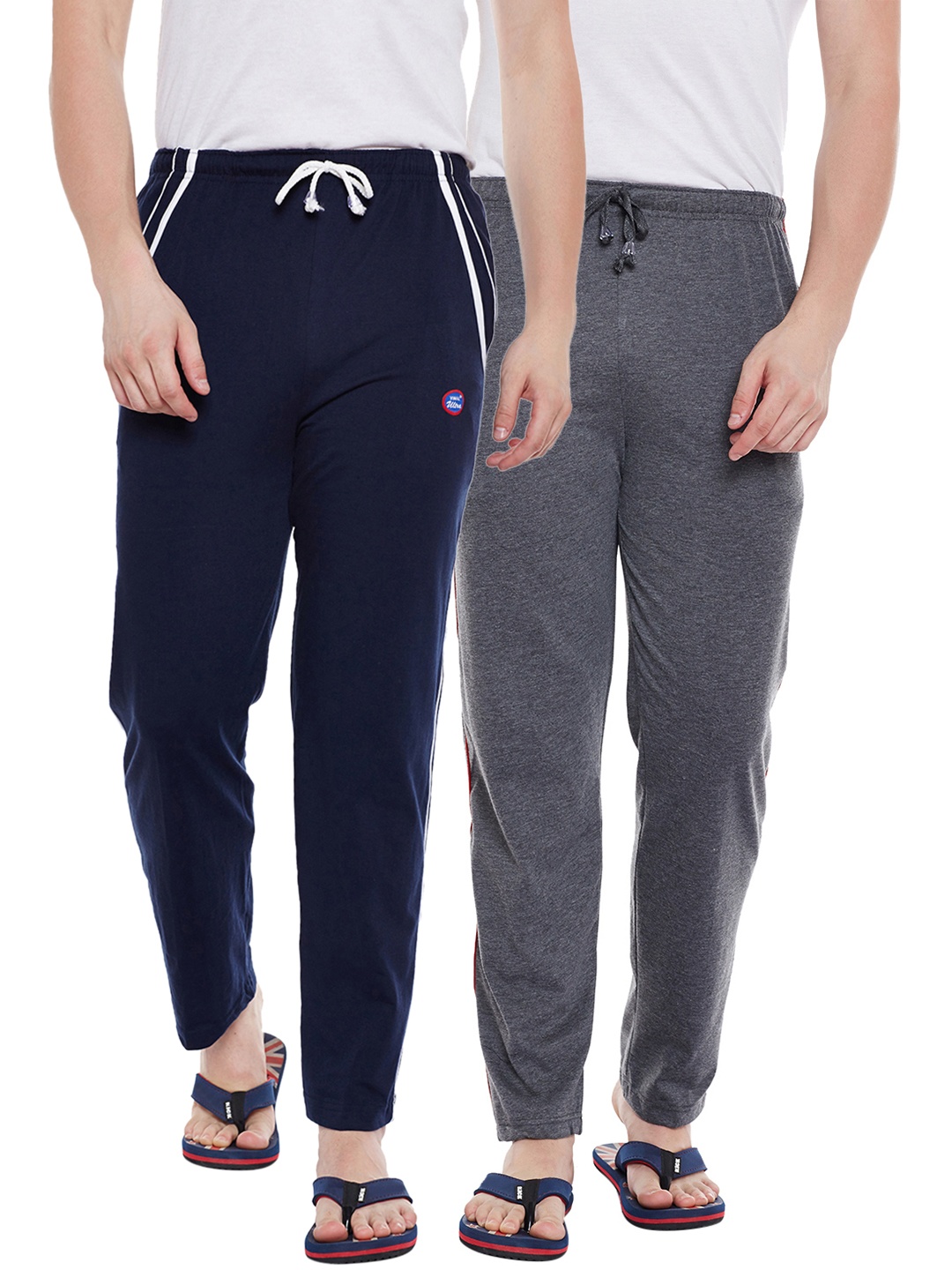 

VIMAL JONNEY Men Pack Of 2 Track Pants D1A_D5N_02, Grey