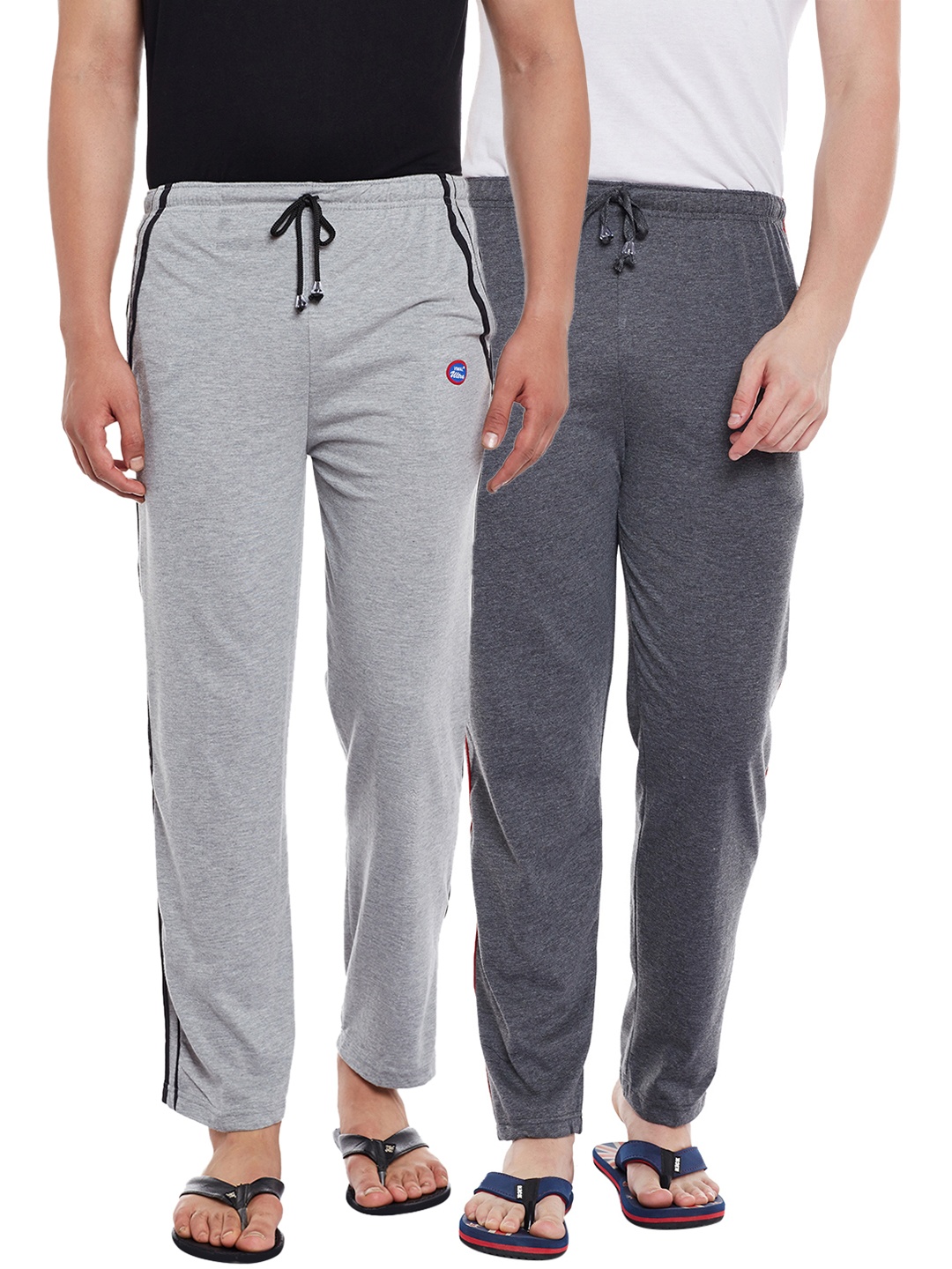 

VIMAL JONNEY Men Pack Of 2 Track Pants D1A_D5M_02, Grey