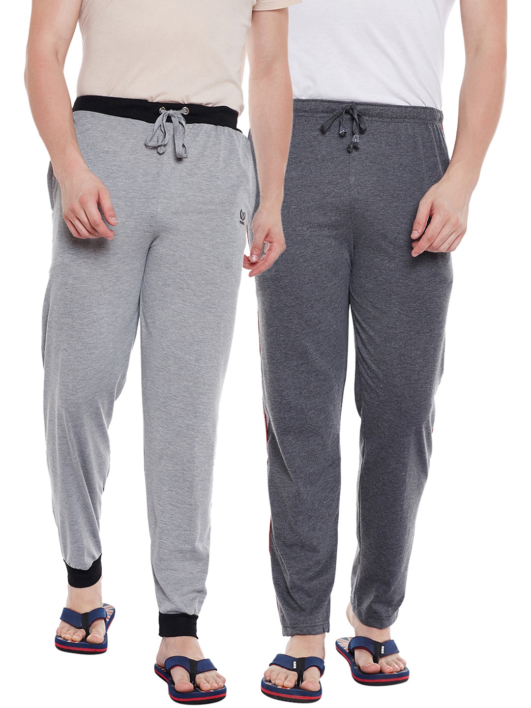 

VIMAL JONNEY Men Pack Of 2 Track Pants D1A_D9M_02, Grey