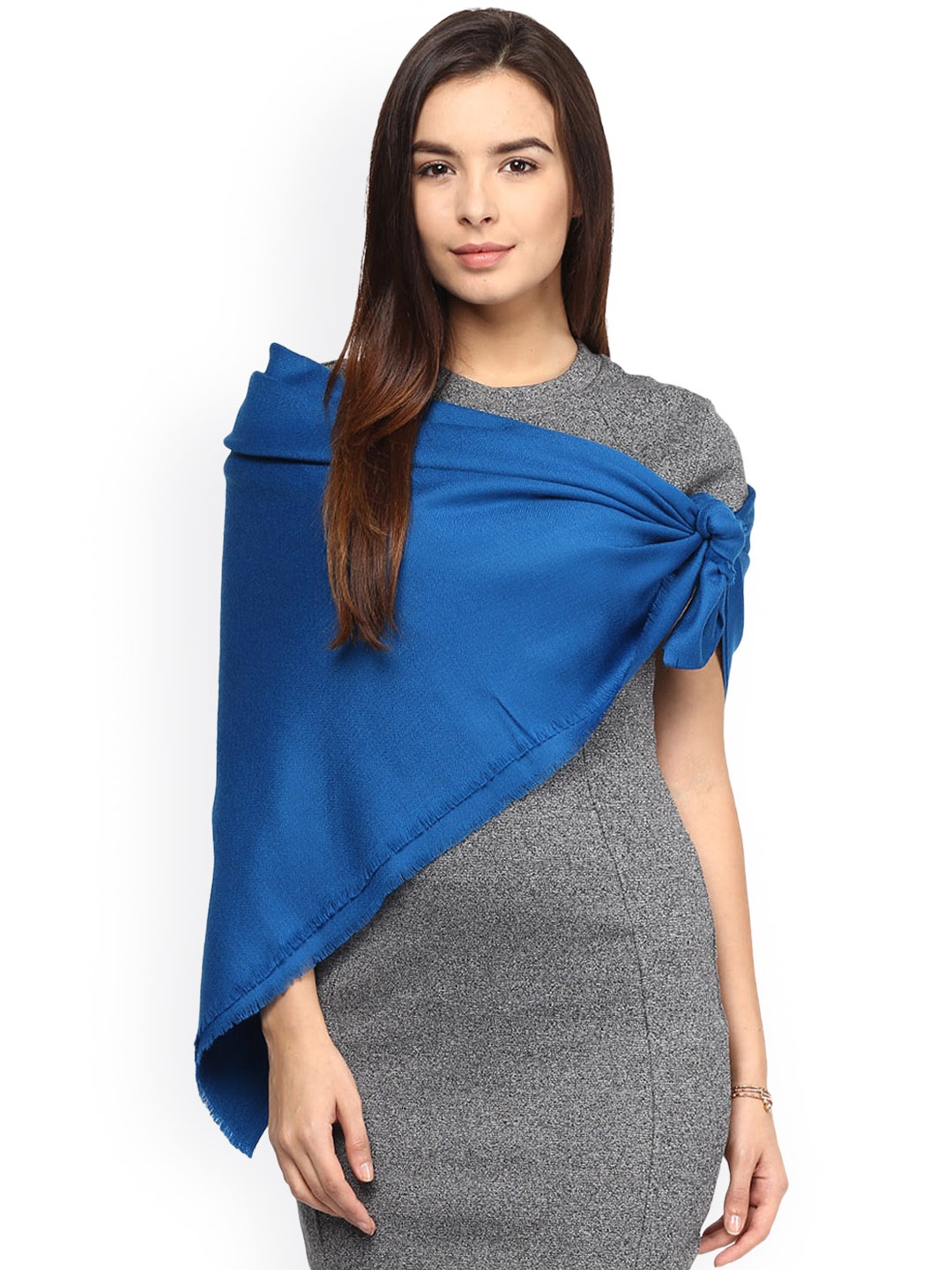 

SHINGORA Women Blue Woollen Shawl