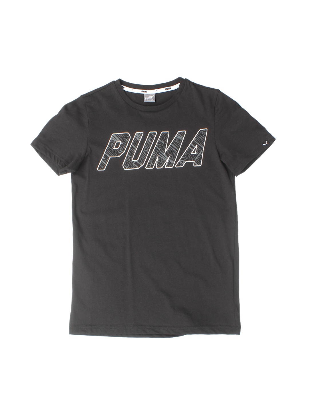 

Puma Boys Black Printed Round Neck T-shirt