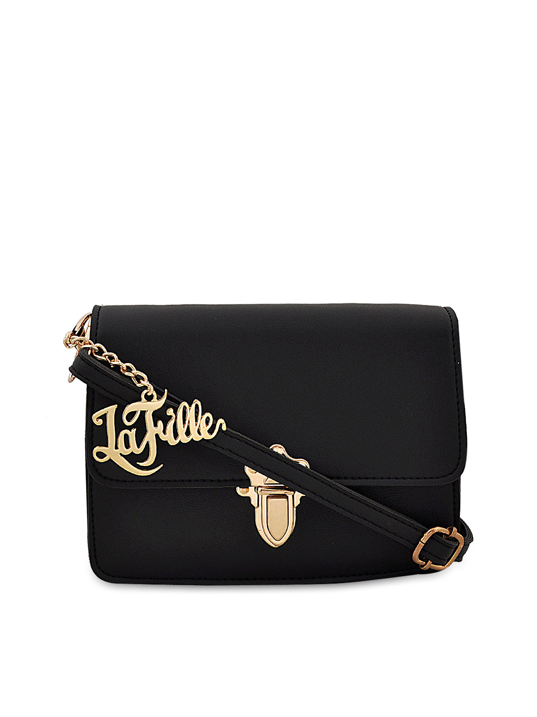 

LaFille Black Solid Sling Bag