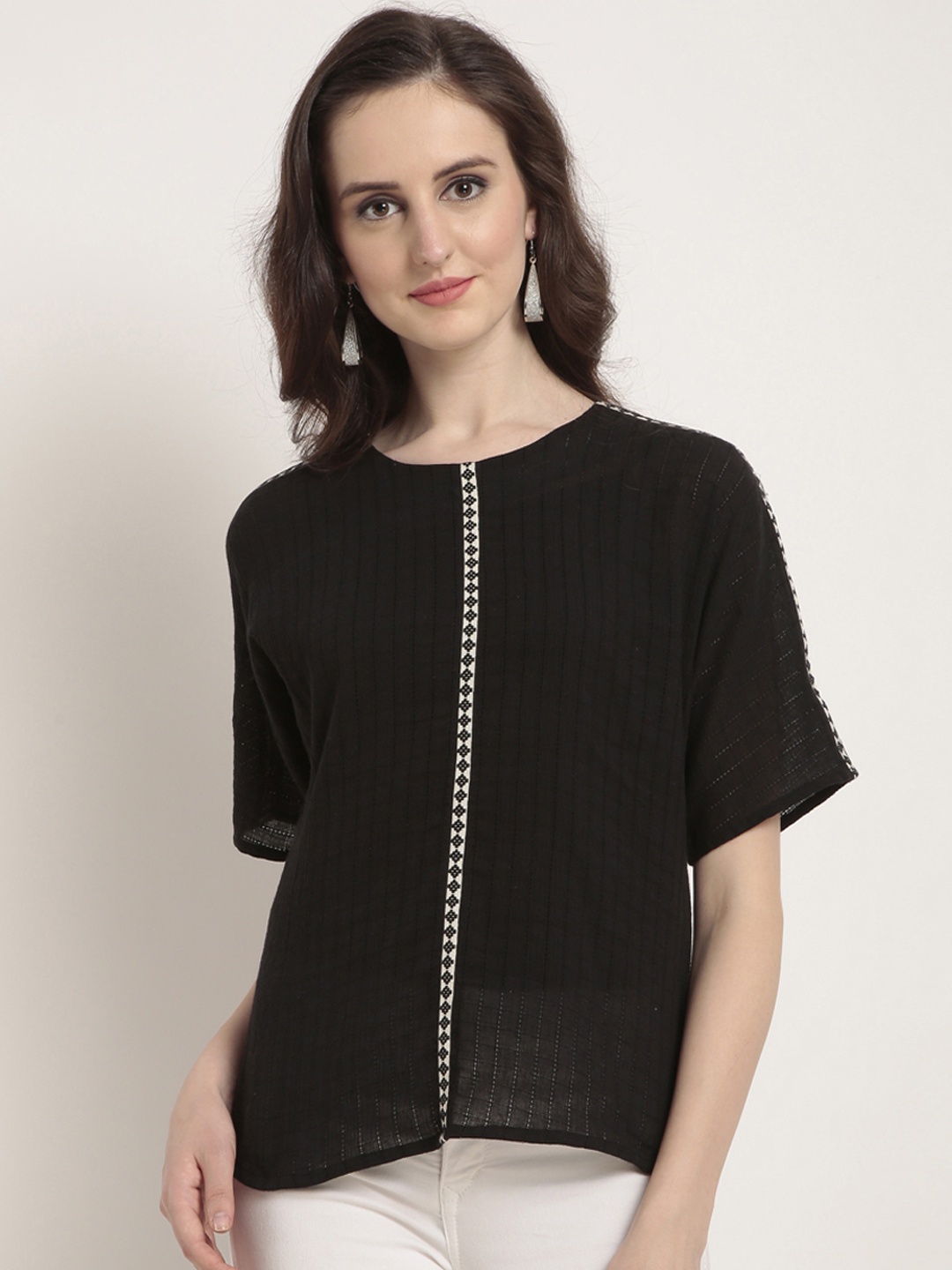 

RARE Women Black Solid Top