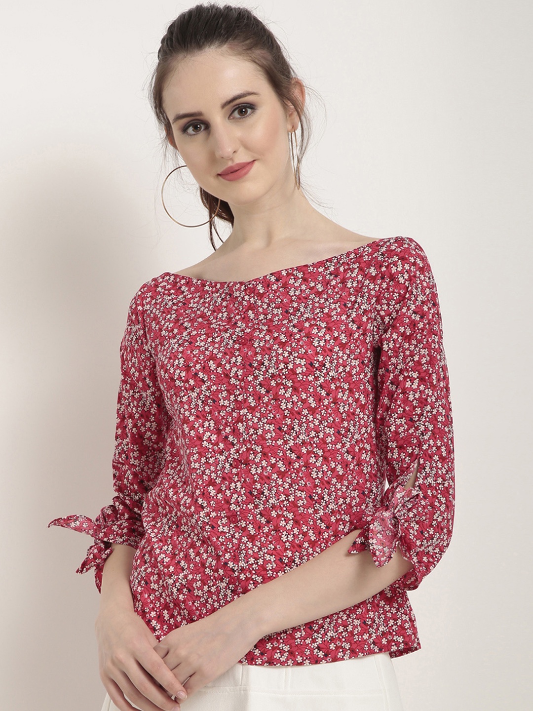 

RARE Women Red Printed Top
